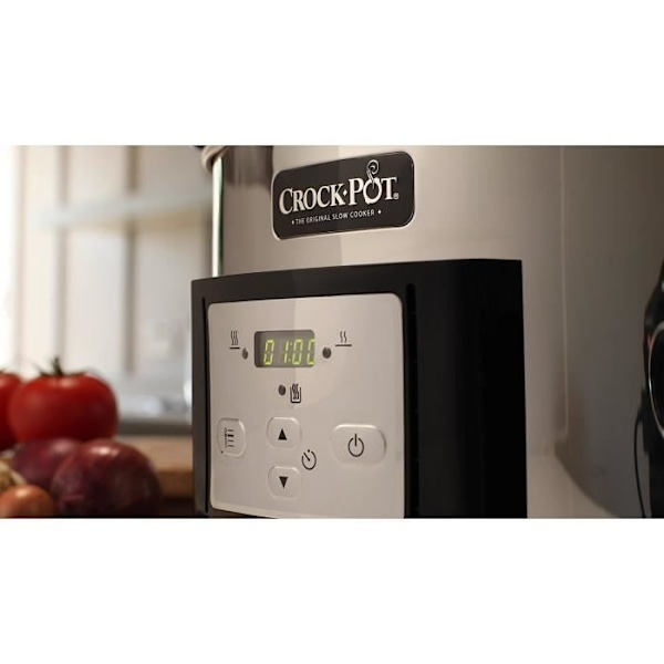 Crock-Pot Digital och programmerbar slowcooker 5,7 liter silver