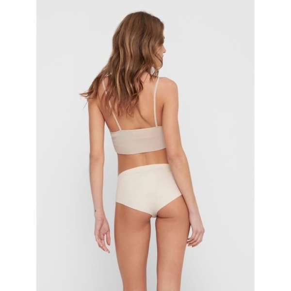 Soutien-gorge - Only - Onlvicky Rib Top Noos - Utan sömmar - Detalj av ribbning - Mörk beige Mörk beige L/XL