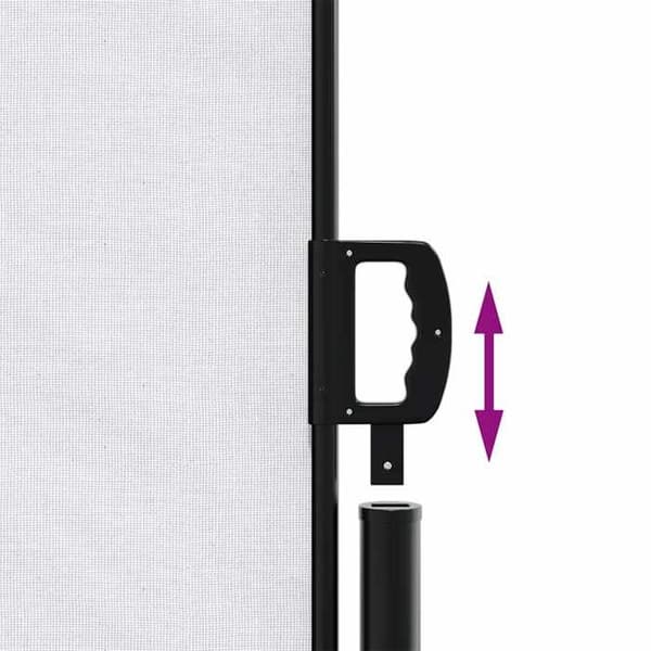 vidaXL Retractable sidokappa vit 220x600 cm 4004571