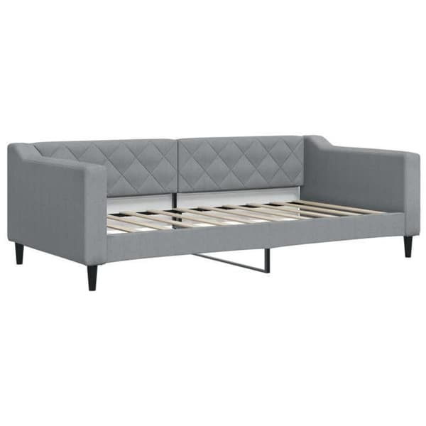 vidaXL Längdsoffa ljusgrå 90x190 cm tyg 354171