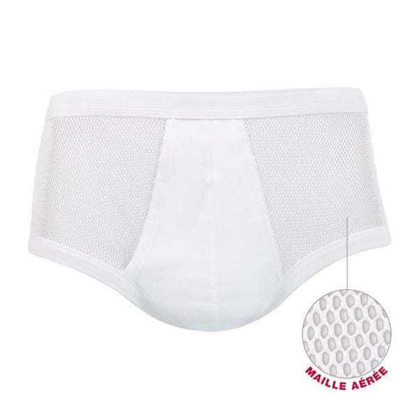 Öppna högmidjade luftiga stickade trosor Les Classiques White - M