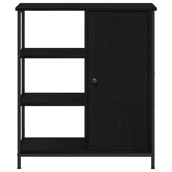 vidaXL Buffé Ek svart 70 x 30 x 80 cm 869090