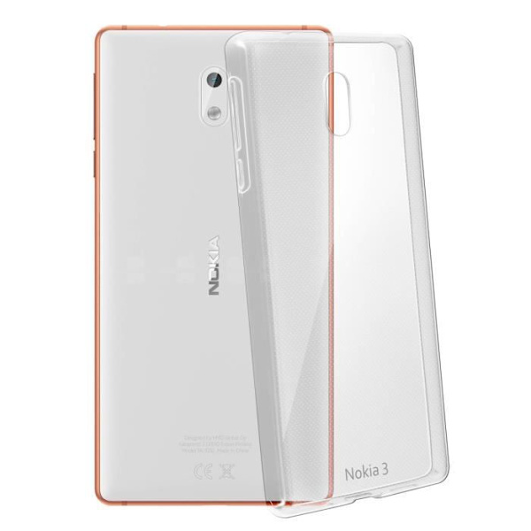 Nokia 3 fodral Original Nokia ultra-clear gel silikonskydd
