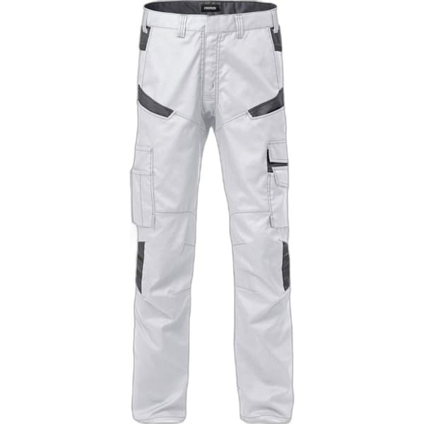 Fristads 2552 STFP arbetsbyxor Vit grå XXXXL