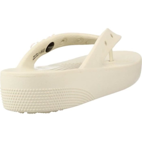 Flip Flops för kvinnor - Crocs 123152 - Beige - Gummisula - Tillverkad i Kina Beige 41