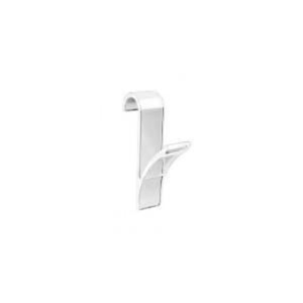 WENKO Handdukstork kylarkrok, Set med 6 kylarkrokar, plast, 2,5x10,5x7 cm, transparent Transparent