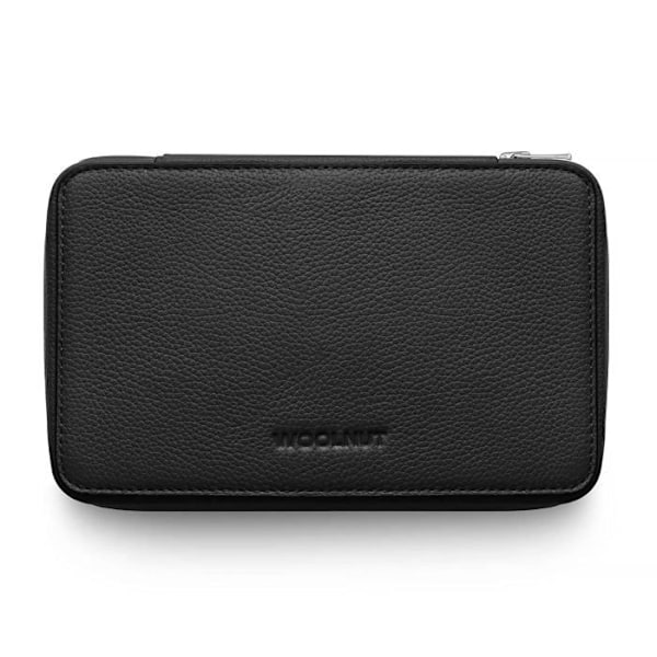 Överlägg för väska - Woolnut väska - WNUT-TO-A-867-BK - Läder Tech Organiser för Apple-tillbehör Svart