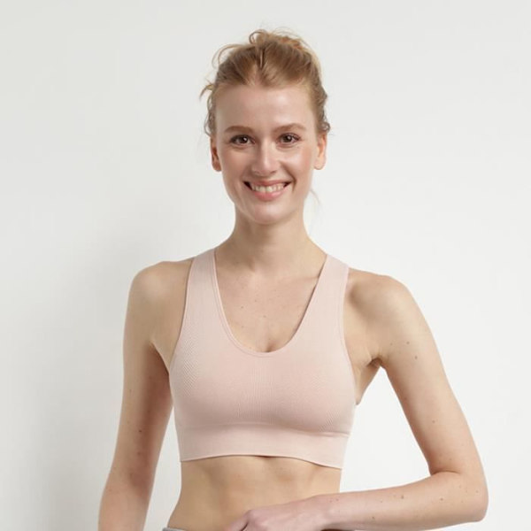 Sport-BH - Dim Sport - Utan bygel - Bekväm - Korsrygg - Fitness Rs aman chi XL