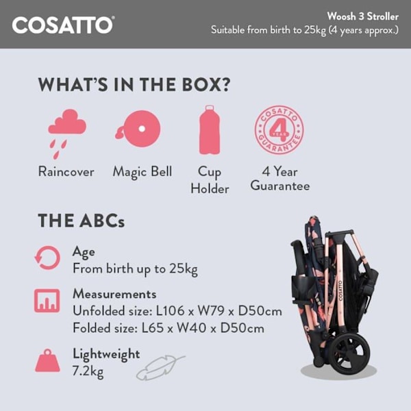 Cosatto barnvagn-chassivagn - CT5052