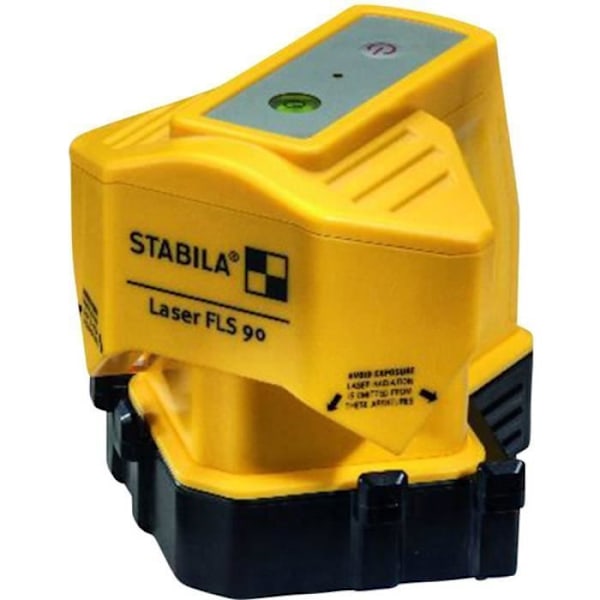 STABILA FLS 90 golvlaser - Nivå- och vinkelmätning - Räckvidd 15m - Noggrannhet 3 mm Svart, Gul