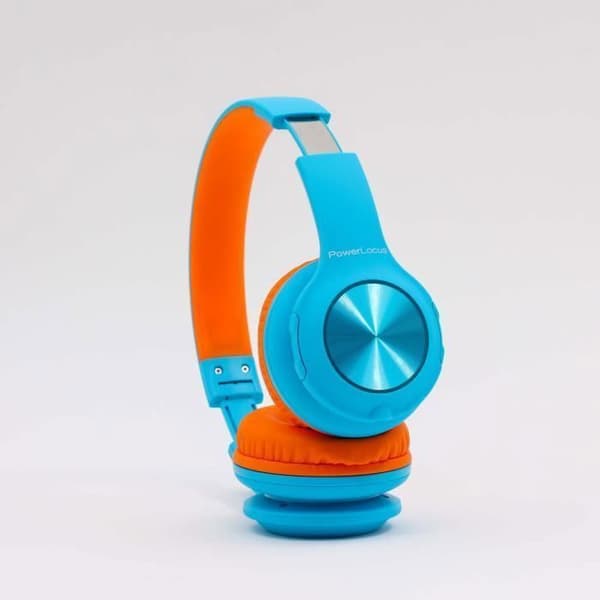 Trådlösa Bluetooth-hörlurar - POWERLOCUS - Orange - Fällbar - För barn - Unisex Apelsin
