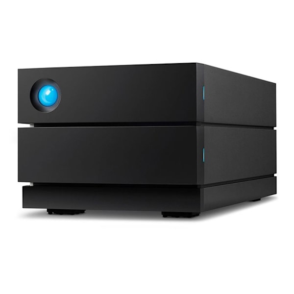 2big RAID-diskarray - LACIE - STHJ8000800 - 8 TB - HDD 4 TB x 2 - USB 3.1 Gen 2 Svart