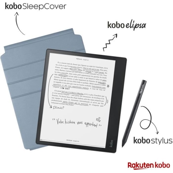 KOBO Elipsa e-läsare - 10,3" - 32GB + Sleepcover-fodral + Stylus