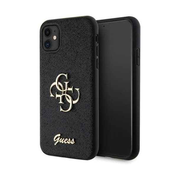 Gissa Glitter Script Stor 4G - iPhone 11-skal (svart)