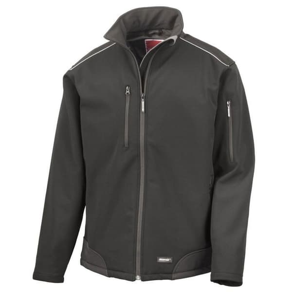 Resultat Ripstop Softshell Arbetsjacka Svart jag
