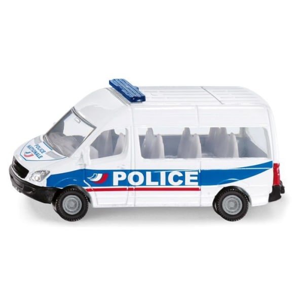 Siku - 0806001 -, polisbil Frankrike, Leksaksbil, metall/plast, blå/vit, släpfordon