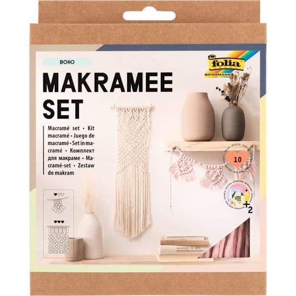 Modelleringsset - Folia - Boho makraméset - 10 st