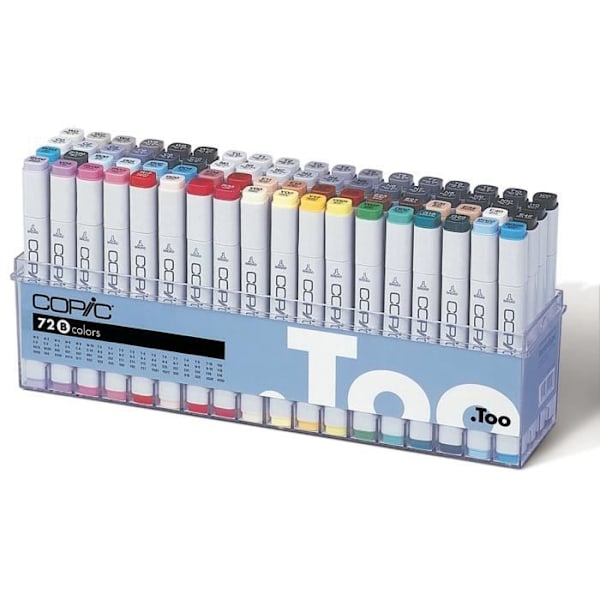 Set med 72 Manga Markers Copic Marker Set B - Copic Multicolor - Assorted Flerfärgad
