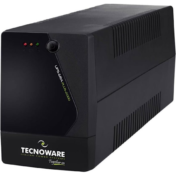 Tecnoware UPS ERA PLUS 2000, 2000VA UPS, Skydd mot strömavbrott för PC, Modem, Videoövervakning