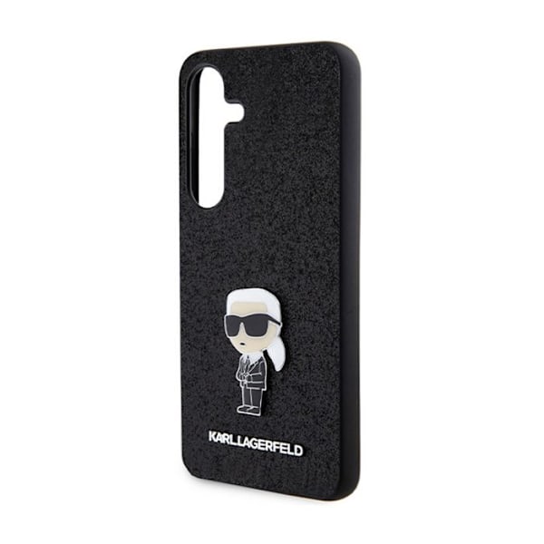 Telefonfodral - Karl Lagerfeld - Samsung Galaxy S24 - Svart - Glitter - Repellerande skydd Svart