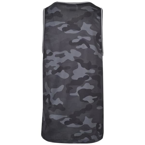 Tanktop - Urban Classics - MESH - Mörkgrå kamouflage - 100% polyester - Lös passform Grå S