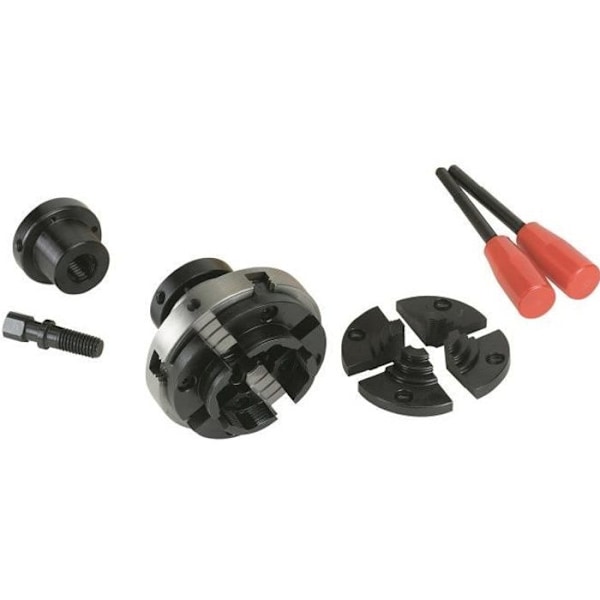 4 koncentriska käftchuckar - FARTOOLS - Öppning 10-63 mm - Diameter M18 25,4/8TPI mm svart och grått
