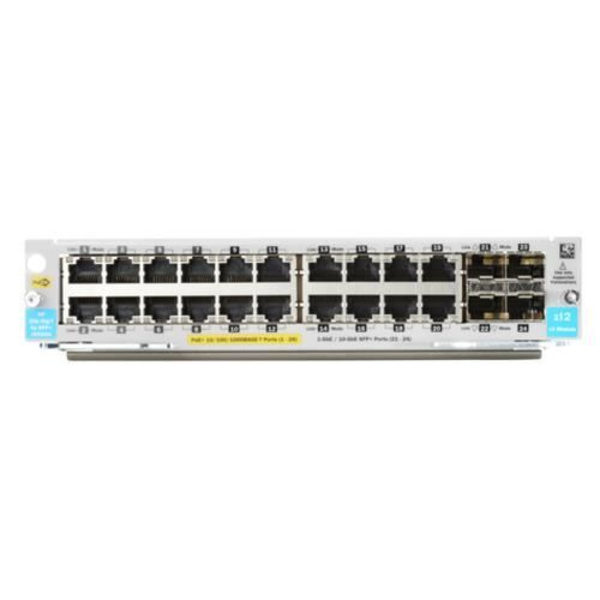 Modul för utökning - HPE ARUBA - Gigabit Ethernet (PoE+) x 20 - 10 Gigabit SFP+ x 4 - Kompatibel 5406R