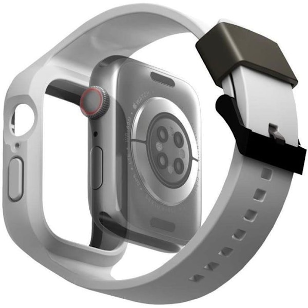 UNIQ Monos 2i1 armband och skyddsfodral för Apple Watch 44/45mm grå