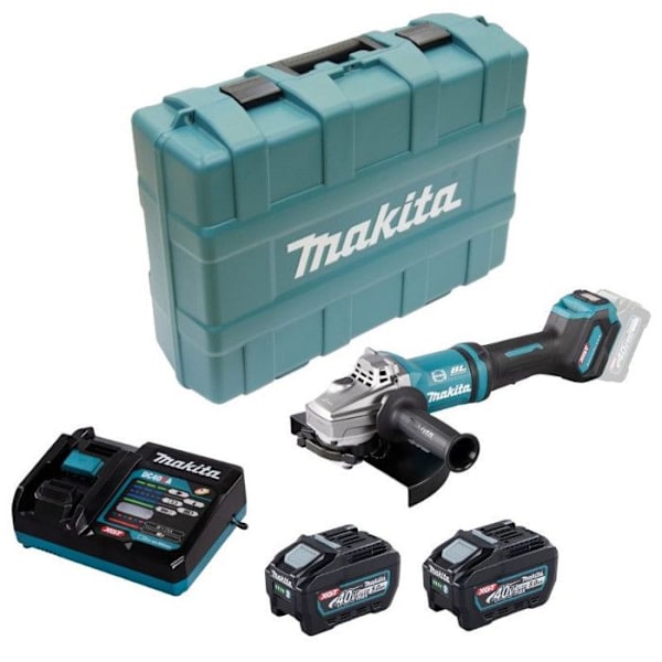 Meuleuse - MAKITA - GA038GT201 - 40V Max - Ø230 mm - 2x5.0Ah i väska