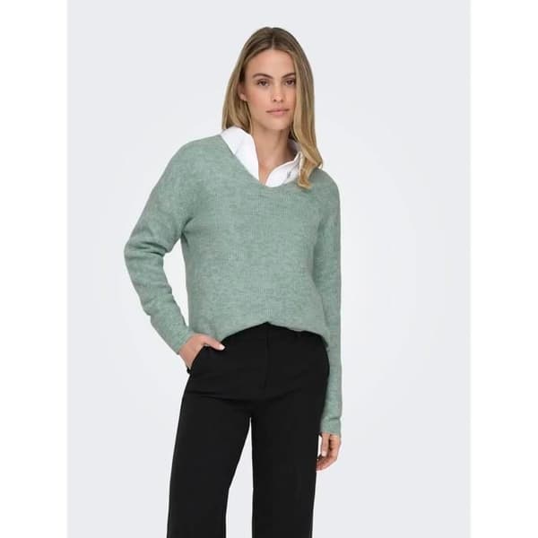 Pull col V dam Only Camilla - blå surf blå surf XL