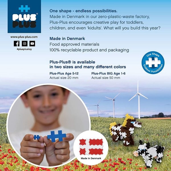 Kartong med 600 PLUS PLUS Mini Basic - PLUS PLUS - Mini Basic - Flerfärgad - Barn - Blandat Flerfärgad
