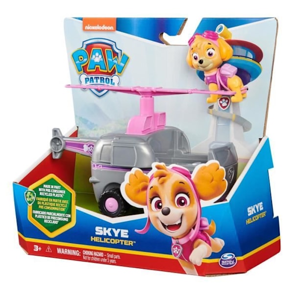 SPIN MASTER VEHICLE + STELLA FIGURINE Paw Patrol Rosa, grå, gul och svart