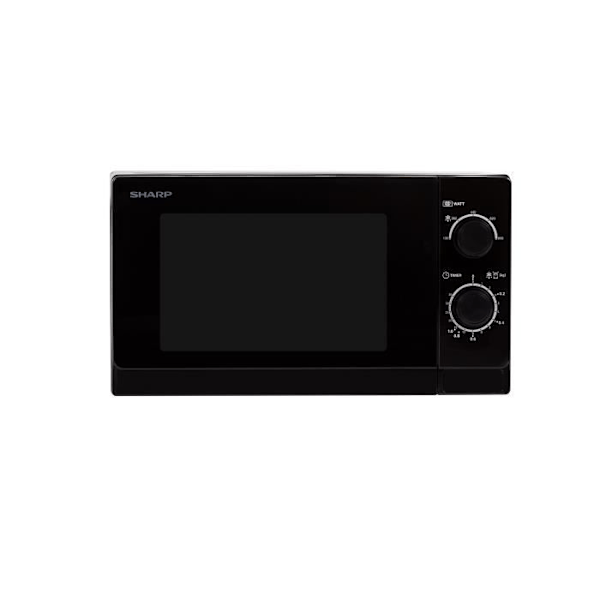 Enkelfunktions mikrovågsugn - SHARP - R-200BKW - 20 L - 800W - 5 effektnivåer - Svart