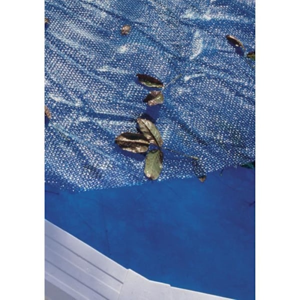 GRE - Bubbelskydd sommar för fristående pool 6,10 x 3,75 m - Tjocklek 0,18 mm Blå