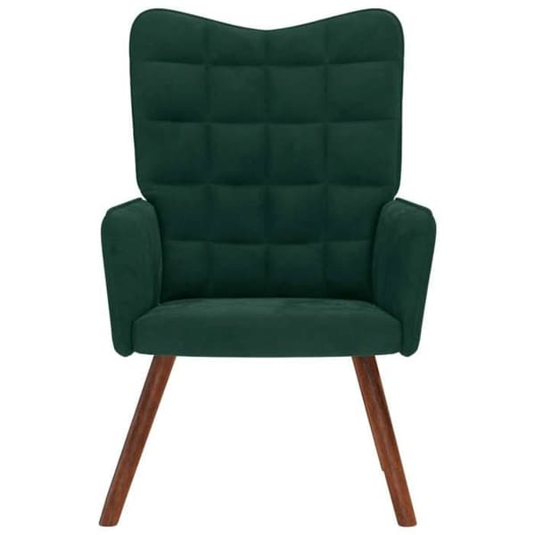 vidaXL Recliner Mörkgrön Sammet 4016812