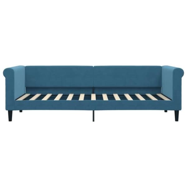 vidaXL Blå vilosäng 80x200 cm sammet 354236