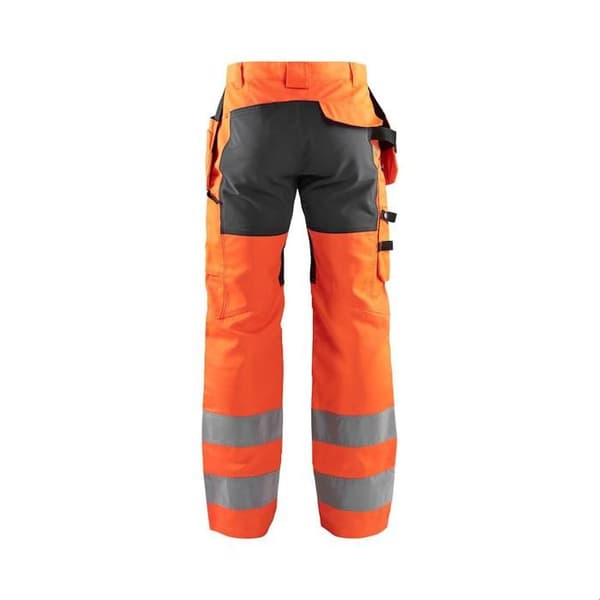 Blaklader stretch arbetsbyxor med hög synlighet orange 52