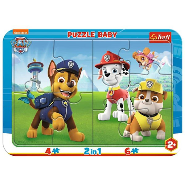 Pussel Trefl - 80022 - Babypussel i ramar, för barn från 2 år Pussel, , Happy Paw Patrol