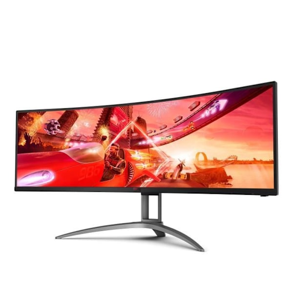 Böjd PC-spelskärm - AOC Agon - AG493UCX2 - 48,8" VA DQHD 1ms 165Hz HDMI DP USB-C HP Justerbar höjd Freesync Premium Pro