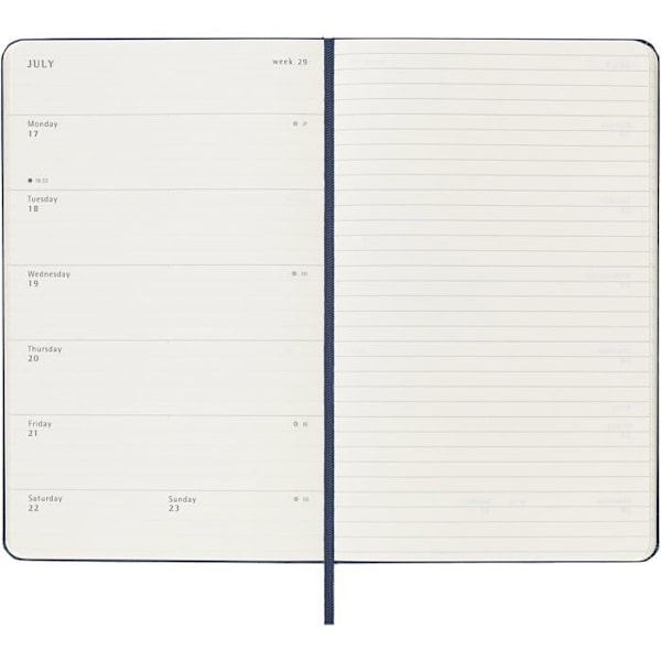 Dagbok - arrangör - Moleskine refill