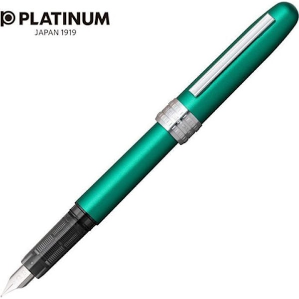 Stylo - pennset - Platinum refill för Stylo füllpenna Plaisir Teal Green, F, matt grön