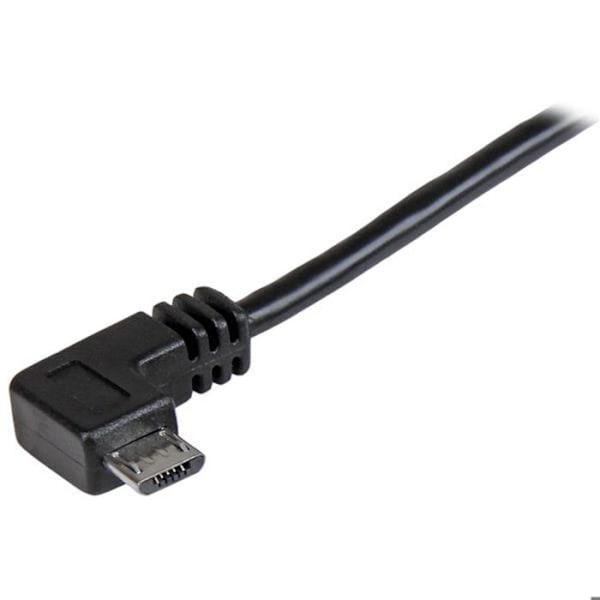 STARTECH.COM Micro USB laddnings- och synkroniseringskabel - USB-A till Micro-B vänstervinklad kabel - M / M - 0,25 mm² - 2 m