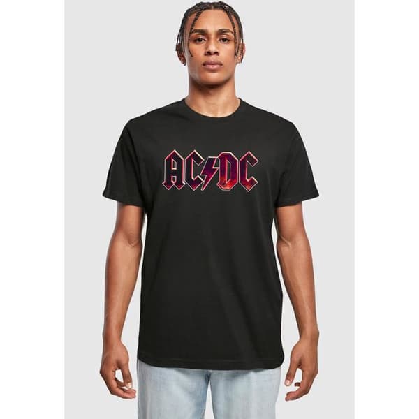 T-shirt Merchcode ACDC - Sliten Logotyp svart jag
