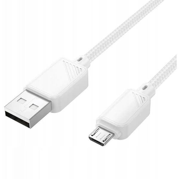 USB A till Micro USB - HOCO - X113 - Micro USB - 2,4 A - 1 m (Vit) Vit