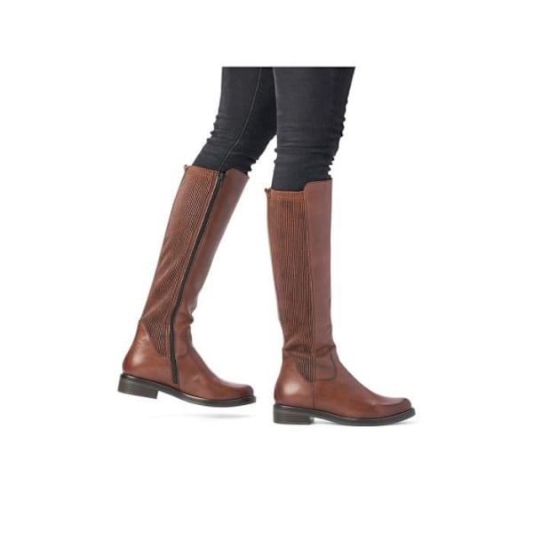 Botte Cavalière - REMONTE - JULIETTE - Mjukt läder - Elastiskt - Camelbrun Kamel 39