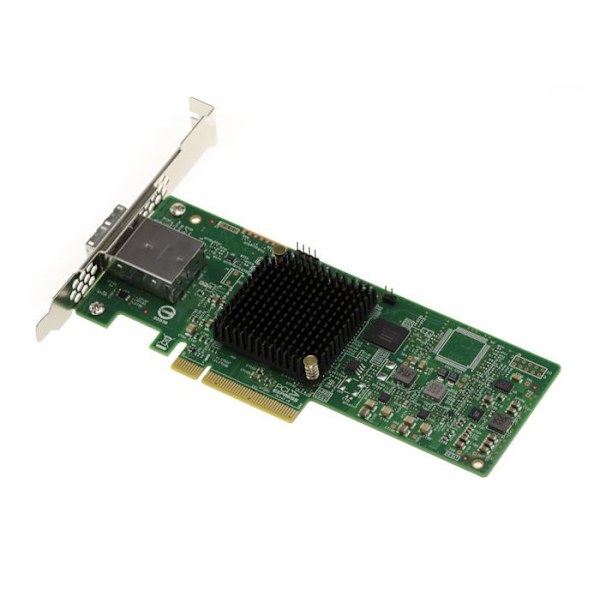 PCIe 3.0 SAS 12GB 8 internt styrkort. OEM modell 9300-8e