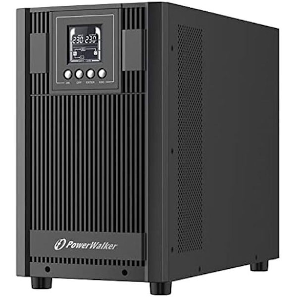 PowerWalker VFI 3000 dubbelkonvertering 3000VA/2700W inverter - 4 AC-utgångar