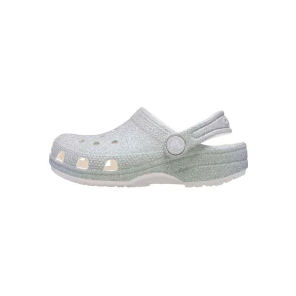 Sabot att Glida Crocs Classic Iridecent Glitter - Glittrande Vit Strålande vit 19/20