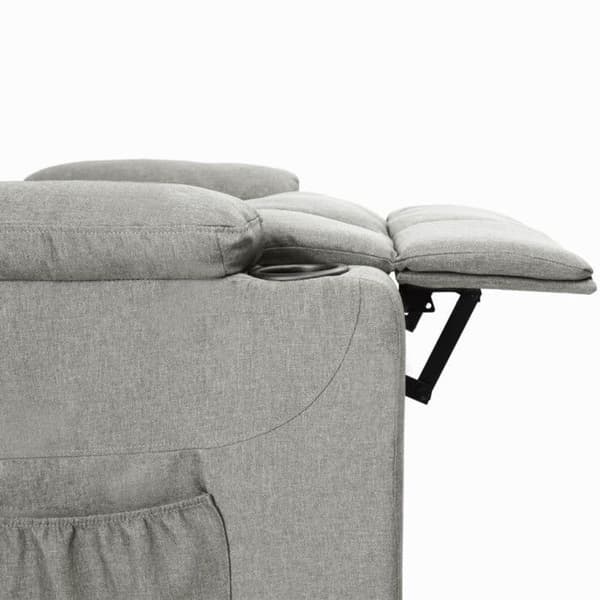 vidaXL Recliner Grå, Tyg.