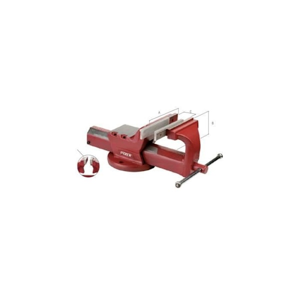 Bordskväll - Piher - 55200 - Käftar 100 mm - Utbytbara käftar - Fyrkantig guide